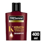 Buy TRESEMME Keratin Smooth  Straight Shampoo with Argan oil, enjoy up to 72 hours of frizz control, 400ml in Saudi Arabia