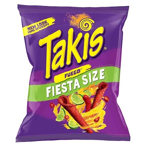 Takis Fuego Hot Chili Pepper And Lime Chips 56g