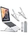 Sky-Touch Laptop Stand For Desk Adjustable Laptop Riser ABS+Silicone Foldable Portable Laptop Holder Ventilated Cooling Notebook Stand For Macbook Pro Air Lenovo Dell Hp Laptops And Tablet