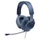 JBL Quantum 100 Gaming Headphone Over-Ear With Detachable Voice-Focus Boom Mic Blue