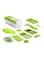 Generic 11-Piece Fruit And Vegetable Chopper And Slicer Set Green