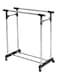 Portable Clothes Rack Hanger Silver/Black Medium