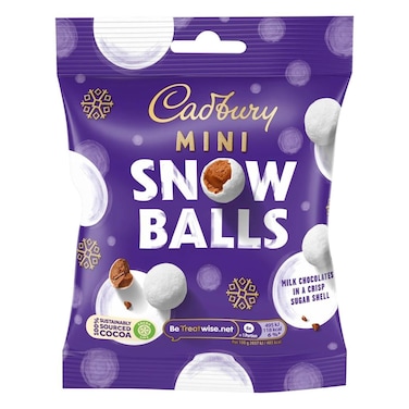 Cadbury Chocolate Mini Snowballs 80GR