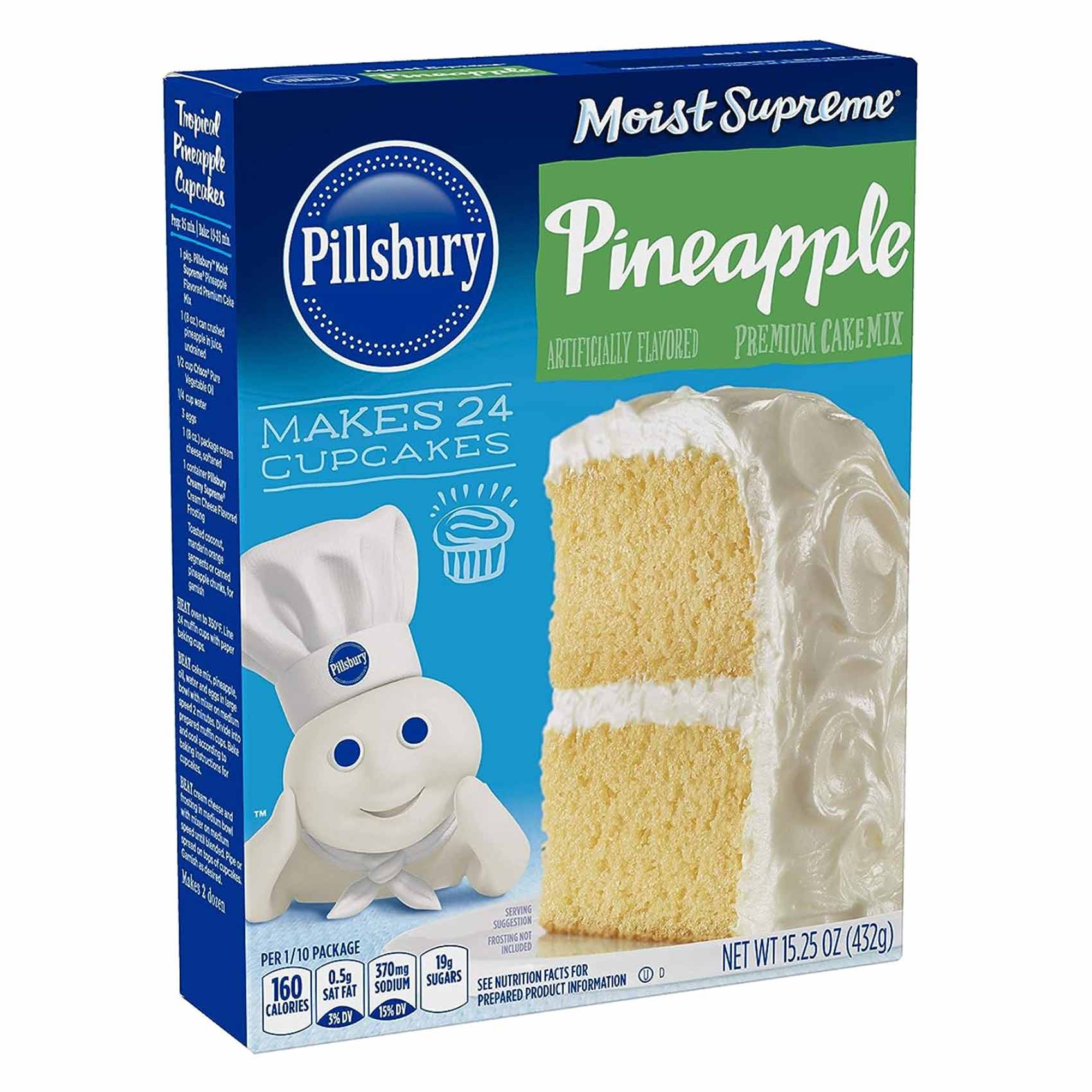 Pillsbury Cake Mix Pineapple 432 Gram product thumbnail 2