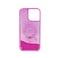 Karl Lagerfeld Liquid Glitter Rsg Hard Case For Iphone 14 Pro Max Pink