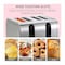 Black + Decker Toaster 4 Slices 2100 Watt - Silver - ET444