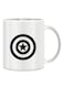 Giftex Captain America's Shield Mug White/Black 11Ounce