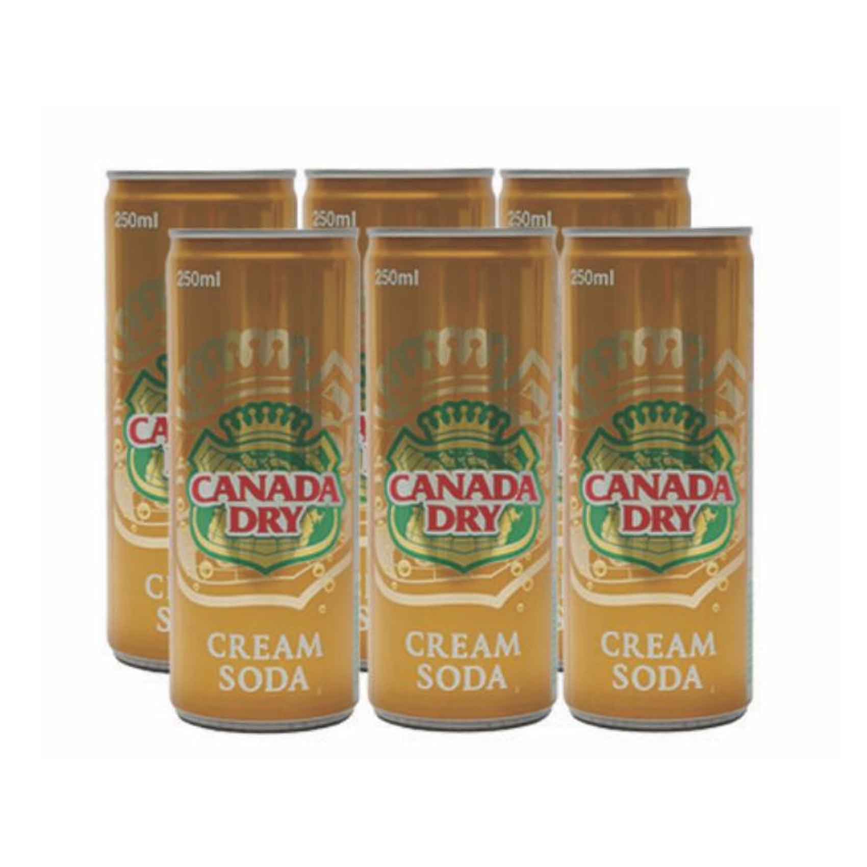 Canada Dry Cream Soda 250mlx6 Pieces