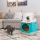Pakeway Free Cabin Litter Box - Cyan 45.9x54.9x49.2cm