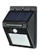 Generic 20-LED Solar Sensor Wall Light Black 0.185kg