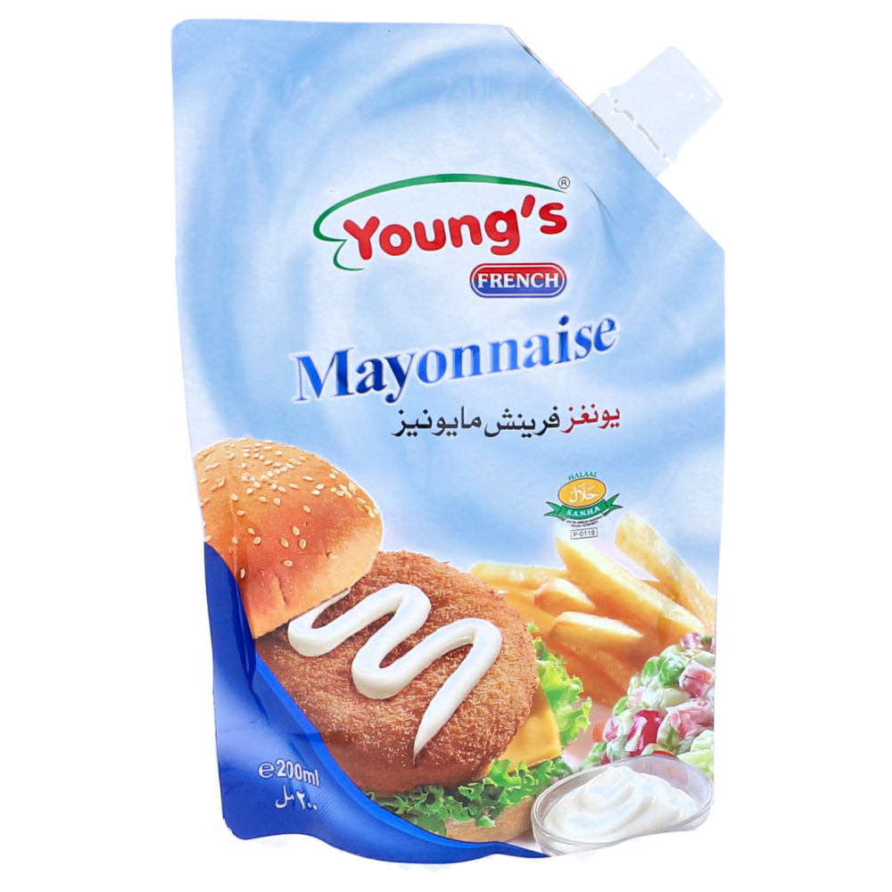 Young&#39;s Mayonnaise Pouch 200 ml