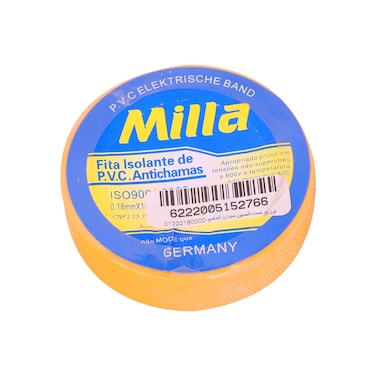 Milla PVC Electric Tape - 20 Yard - Yellow