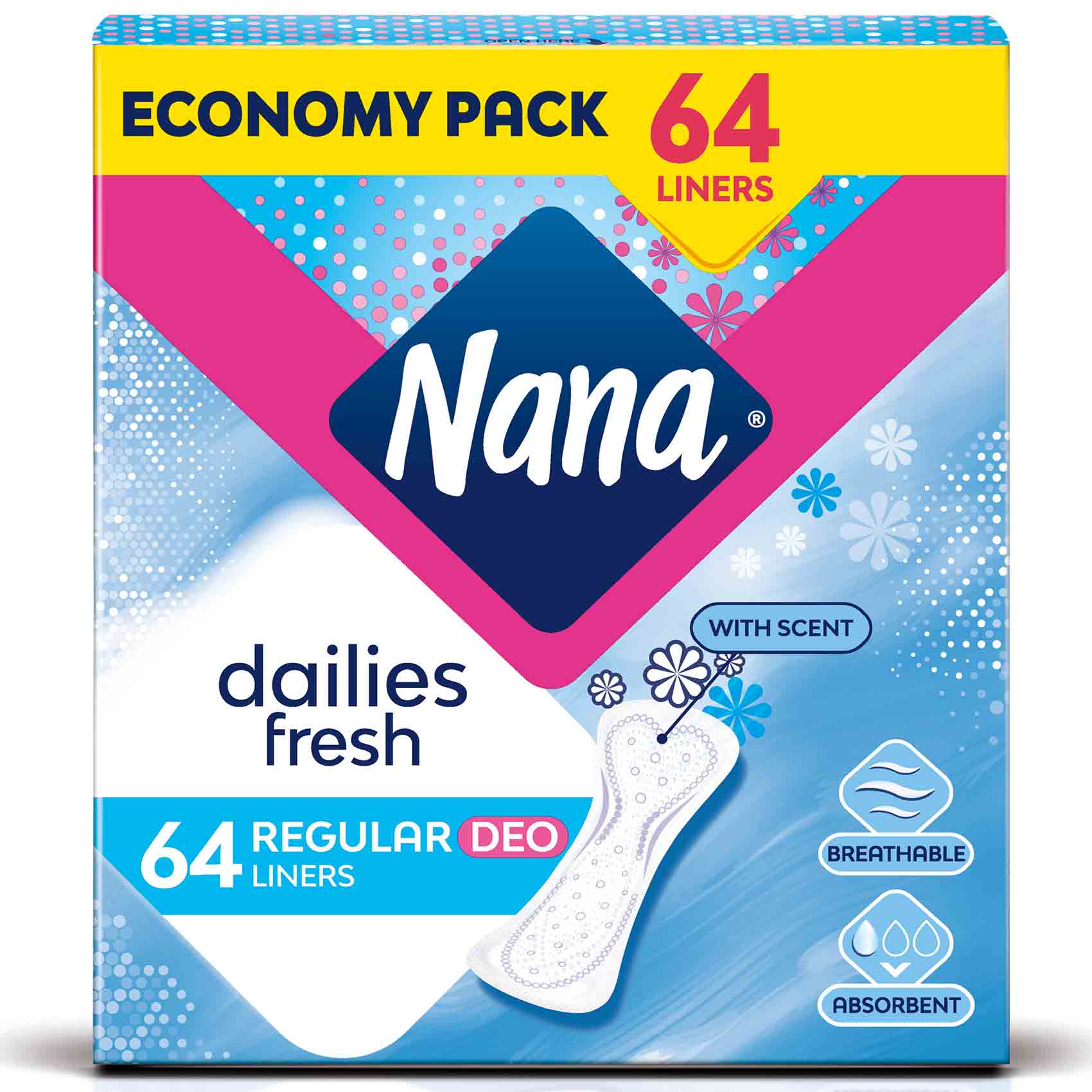 Nana Women Pads Regular With Scent 64 Pads product thumbnail 2