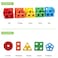 Generic-Wooden Geometric Column Toy Shape Color Sorting Blocks Educational Learning Tool for Kids Toddlers Preschoolers Early Education