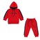 LA Collection Boys Track Suit Poly Red 3-4 Years