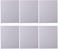Generic 6Pcs Stretched White Blank Canvas For Painting Drawing 20X30cm