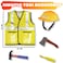 Kidwala construction worker costume dress up set, yellow safety vest &amp; yellow helmet for boys &amp; girls