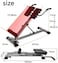 Marshal Fitness Roman Chair - Foldable Back Abdominal Waist Exercise Machine, Adjustable Hyperextension Bench, Fitness Training Equipment for Home Gym-MFDS-R034