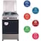 Nobel 50x50 Electric Cooker, 4 Hot Plate &amp; Electric Oven, Made In Turkey NGC5400S Silver/Black