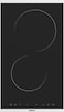Nobel Built-in Hobs, 30 cm Glass Black, Vitroceramic Electrical Hob, 2 Cooking Zones, 10 Power Levels, Easy Dial Touch Control, Child Safety Lock, Energy Saving NBH3020V Black