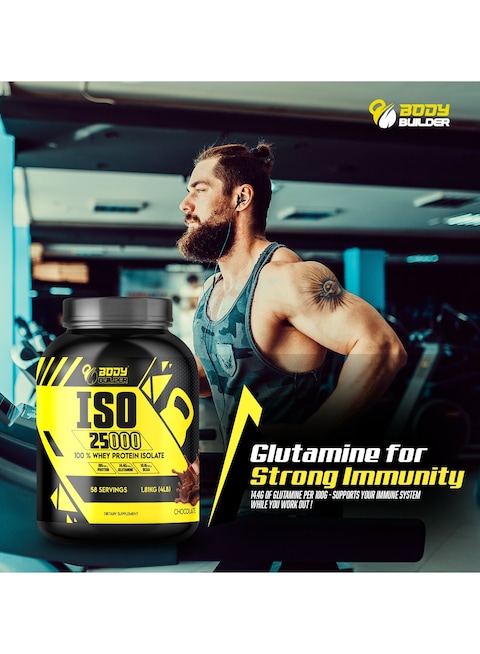 Body Builder ISO 25000, Lean Muscles Growth, Rapid Absorption Of Protein, Support Recovery, Chocolate Peanut Flavor, 4 Lbs