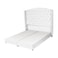 In House Maldives Velvet Bed Frame - King - 200x180 cm - White