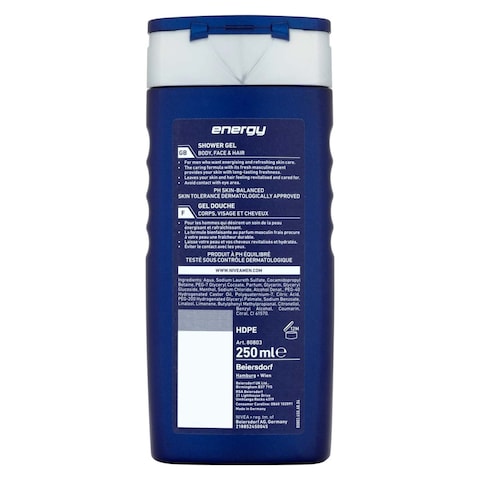 Nivea Energy Body Care Shower Gel for Men - 250ml