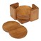 BAMBOO 6PC COASTER SET #020-OC