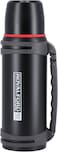 Royalford Travel Vacuum Bottle, 1.80L Capacity, Rf10457 Stainless Steel Vacuum Bottle Double Wall Insulation Keeps Drink Hot Or Cold For Hours Stainless Steel Thermos For Cold &amp; Hot Beverages, Black