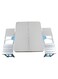 Generic Picnic Table With 4 Chair Silver/Blue 86 X 67Centimeter