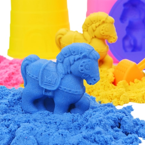Oosh Slime Smart Sand Medium Foil Bag 500g Moldable, Squishable into Any Shape, Smart Sand for Girls and Kids 1piece Assorted