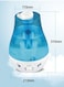 KLS-204  - Double Spray ( 3L ) Humidifier, Aromatherapy Humidifiers, Vaporizer, Aroma Diffuser, Nebulizer, for Home &amp; Office Use.