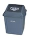 ALMUFARREJ Trash Can With Lid Grey/Black