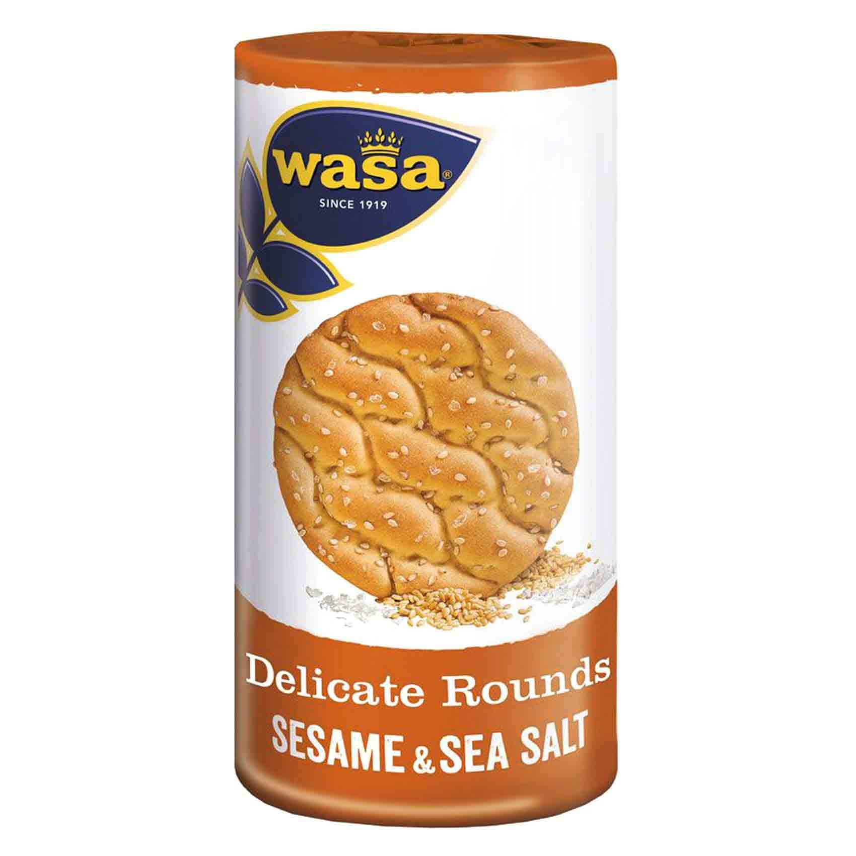 Wasa Rounds Buy Wasa Sesame And Sea Salt Tasty Round Crackers 235g Online ...