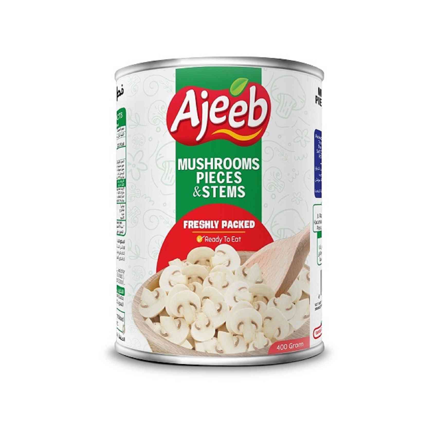 Buy Ajeeb Mushroom Pieces and Stems 400g Online | Carrefour UAE