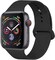 Wafi Compatible Apple Watch Band 42mm, 44mm, Soft Silicone Sport, Black