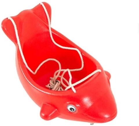 RBWTOYS  Swing Fish Shape Seat, Playset for Kids.  RW-13127.  Red