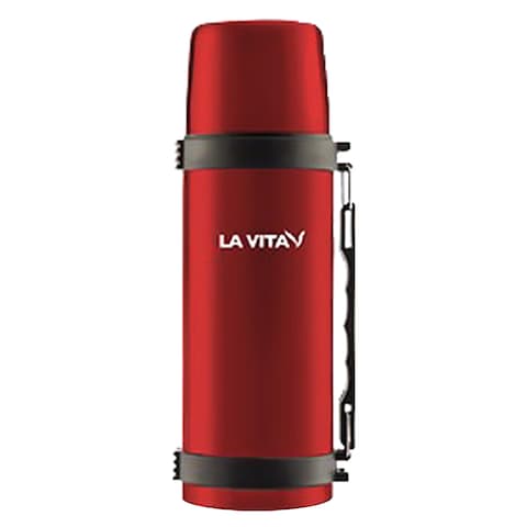 La Vita Stainless Steel Thermal Flask - 0.5 Liter - Red