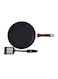 Royalford 2-Piece Frypan With Turner Set Black/Brown/Yellow 26centimeter