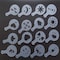 Generic 16Pcs/Set Fancy Coffee Printing Model Cake Coffee Foam Injection Templates