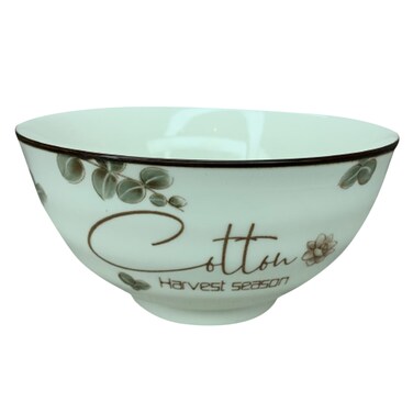 Ceramic Braid Cotton Harvest Season Cereal Bowl No. 6