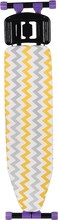 Royalford Ironing Board- Rf11915 114X36 Cm, Ironing Table With Steel Frame With Adjustable Height Mechanism Heat Resistant Cotton Cover And Iron Rest Perfect For Home, Apartments, Hostels, Etc. White