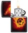 Zippo Lighter Model 218 Ci412374 Soccer Ball On Fire Design