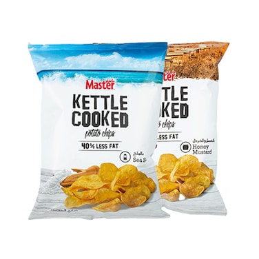 Master Chips Kettle Assorted 76GR X2