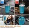 Tumbler Stainless Steel Vacuum Insulated Travel Mug Double Water Coffee Cup for Home Office Outdoor Works Great travel for Ice Drinks and Hot Beverage,Mug With Leakproof Flip (510ml, Blue)