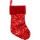 Sequins Stocking Red 25cm