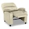 In House Velvet Classic Cinematic Recliner Chair With Cups Holder - Light Beige - NZ70