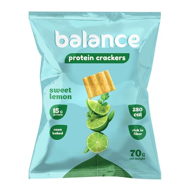 balance Protein Crackers - 70g - Sweet Lemon