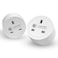 WIFI Smart Plug - Smart Socket for Smart Home - Compatible with Voice Assistant - Alexa and Google home - comes with Remote and Voice Control - Pack of 2