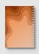 Lowha Spiral Notebook With 60 Sheets And Hard Paper Covers With Abstract Brown Paper Cut Style Design, For Jotting Notes And Reminders, For Work, University, School